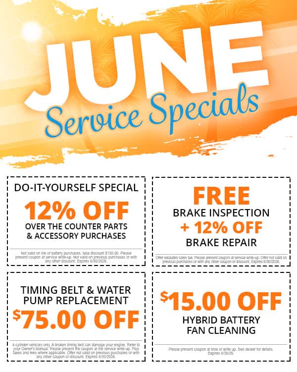 June Service Specials