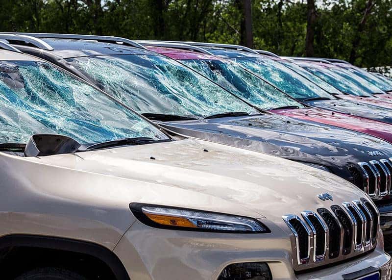 Hail Sale' in the Works After Storm Damages Cars at Dealerships