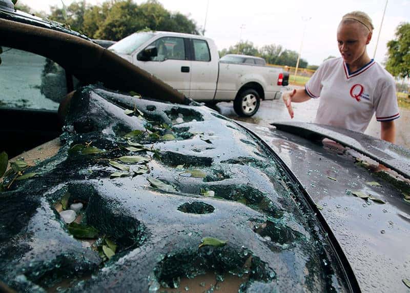 Hail Sale' in the Works After Storm Damages Cars at Dealerships