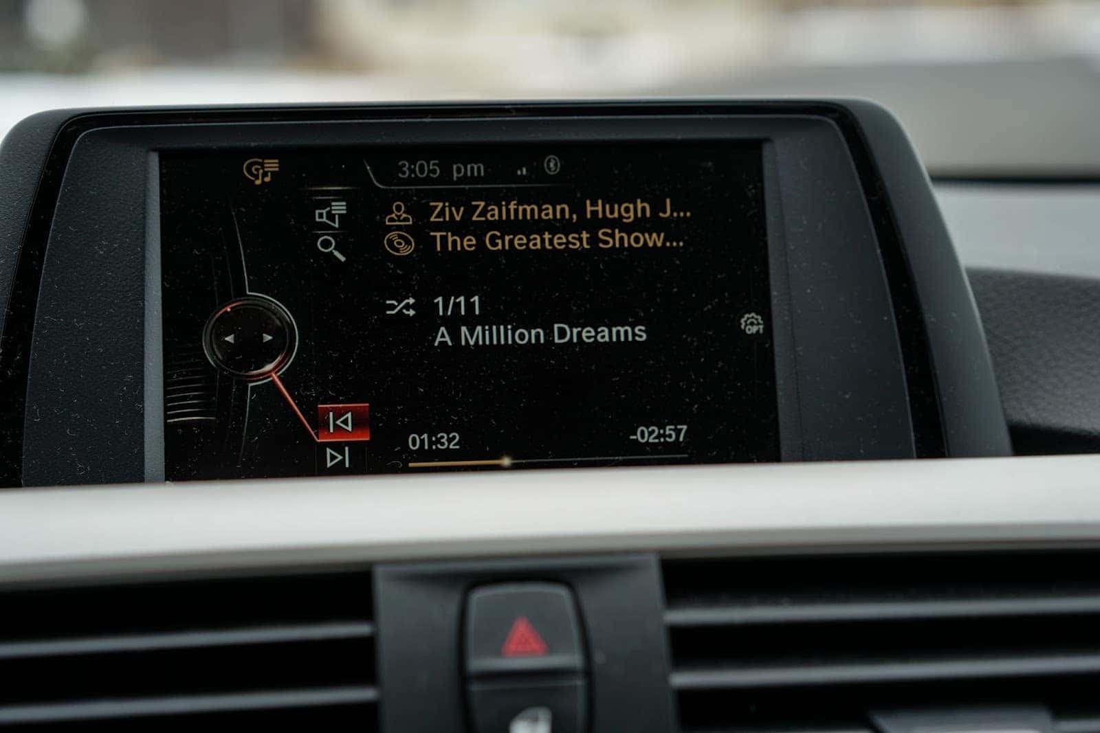 Music on dashboard