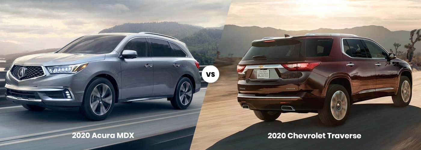 2020 Acura MDX vs 2020 Chevrolet Traverse comparison