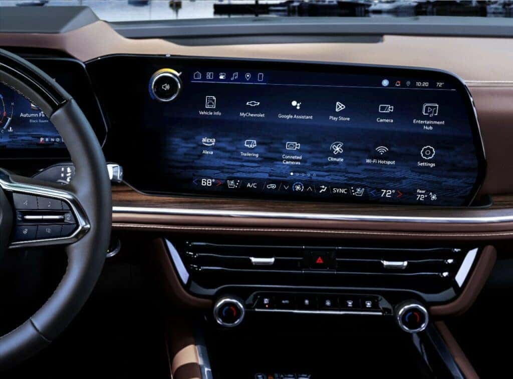 New Chevrolet Suburban High Country Interior Dash View Infotainment