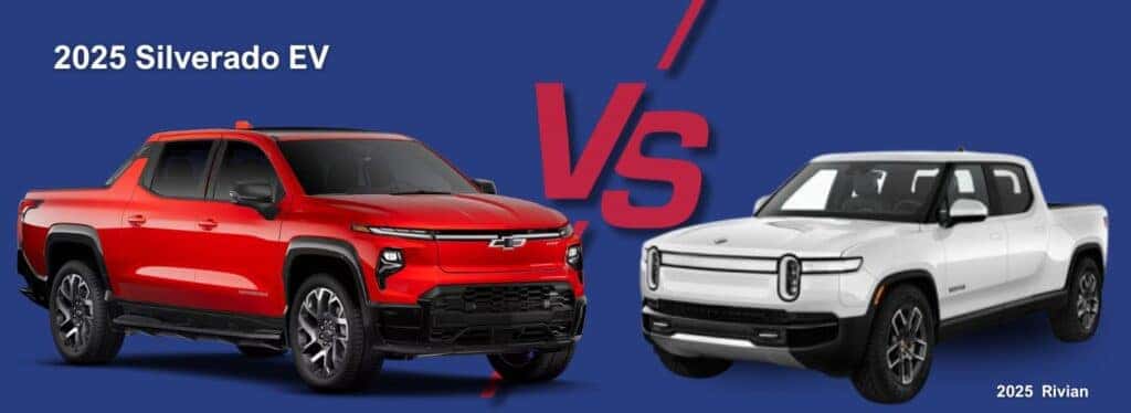 2025 Chevrolet Silverado EV vs Rivian R1T