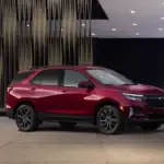 Chevrolet Equinox parked in front of a building