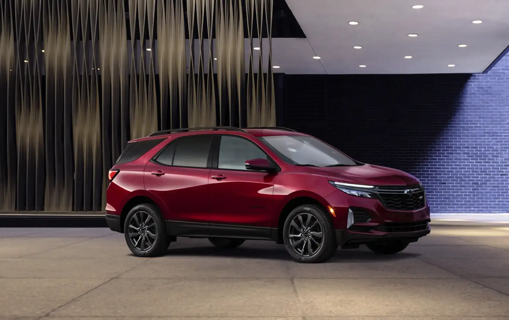 Chevrolet Equinox parked in front of a building