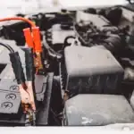 Chevrolet battery and jumper cables