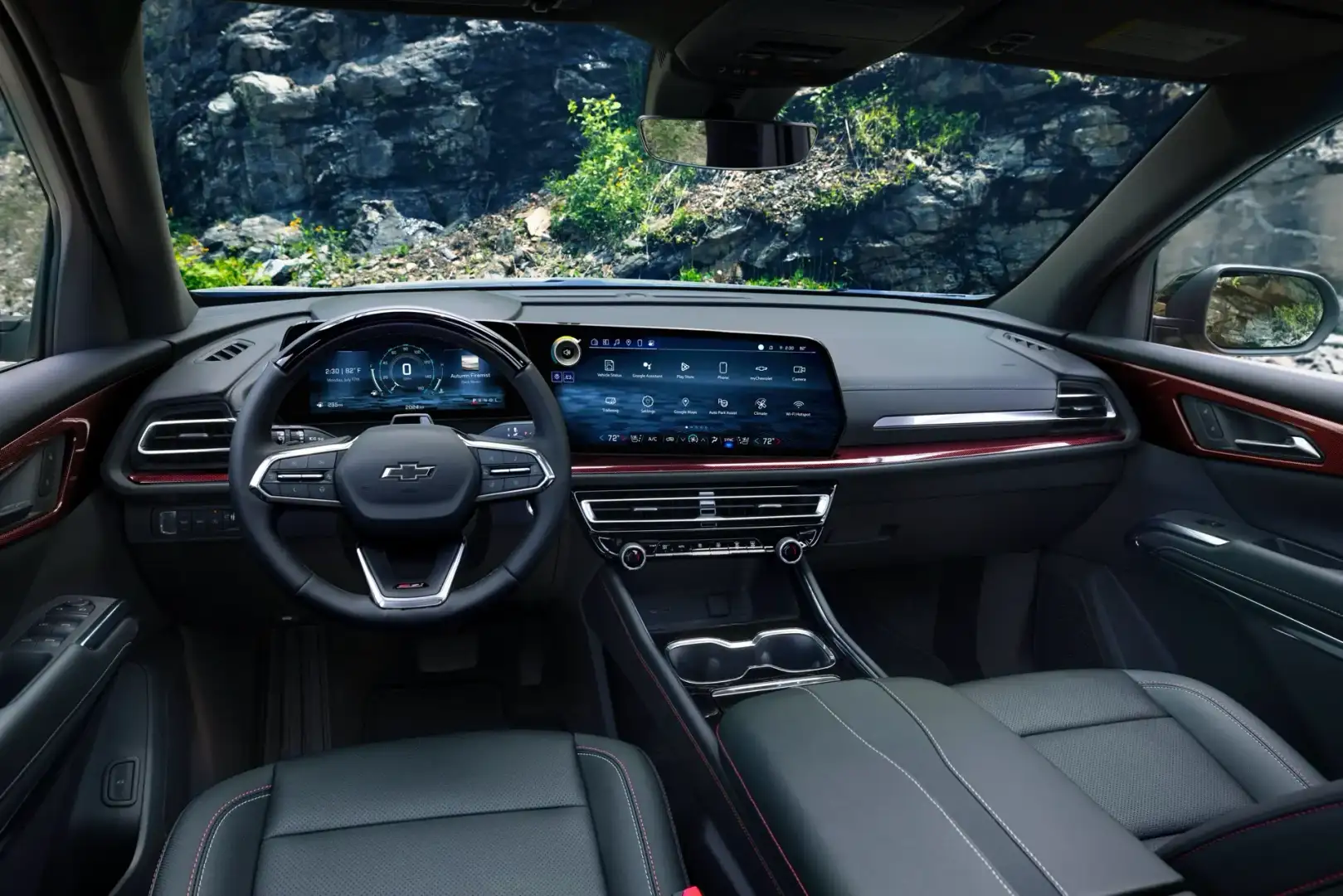 Interior view of the Chevrolet Traverse