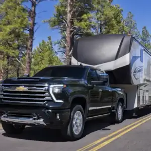 2026 Chevrolet Silverado HD Pulling a 5th Wheel