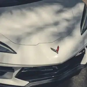 2026 Chevrolet Corvette Stingray White Hood