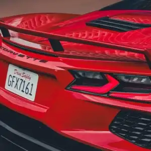 2026 Chevrolet Corvette Stingray Rear End in Red