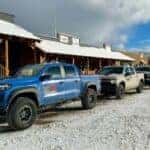 Chevrolet Colorado ZR2 line up at SnoDrift