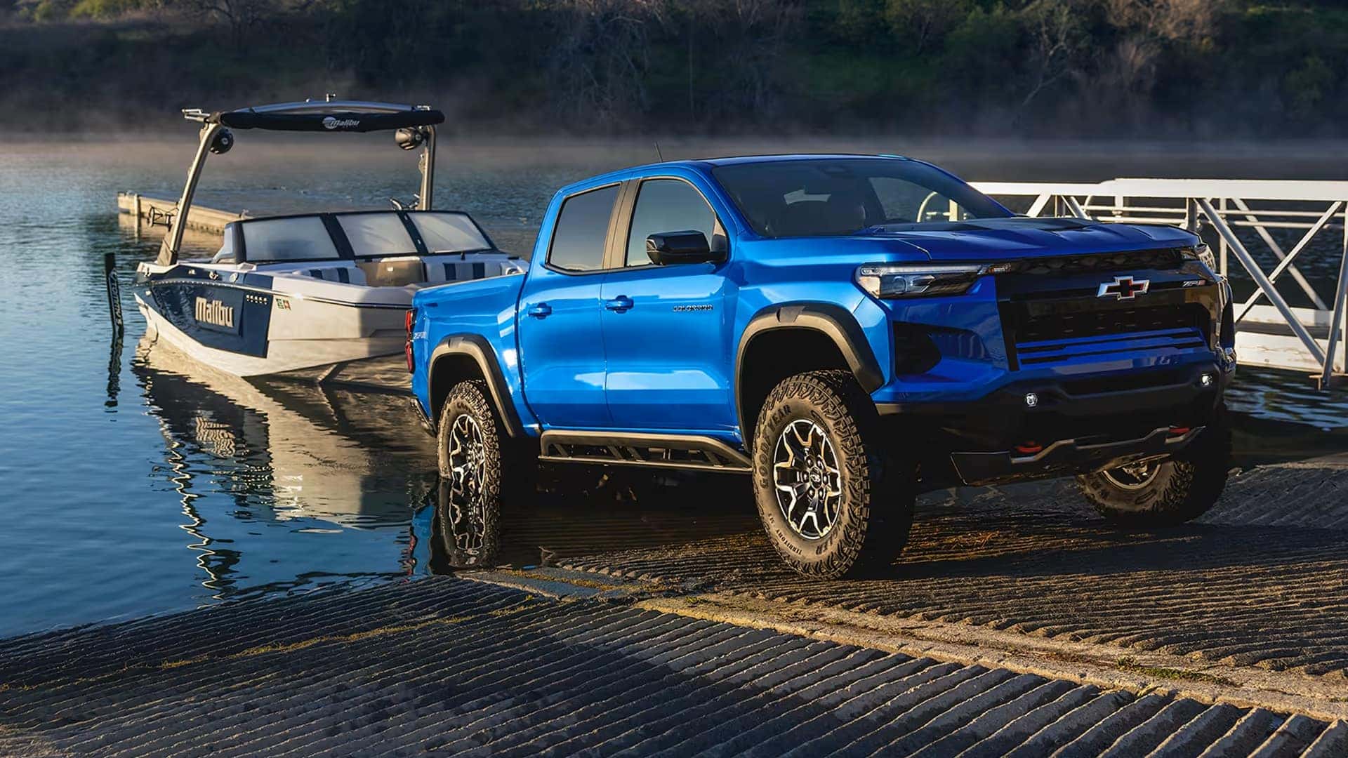 The Mighty And Strong 2026 Chevy Colorado Towing And Hauling A Boat Off The Lake Gracefully