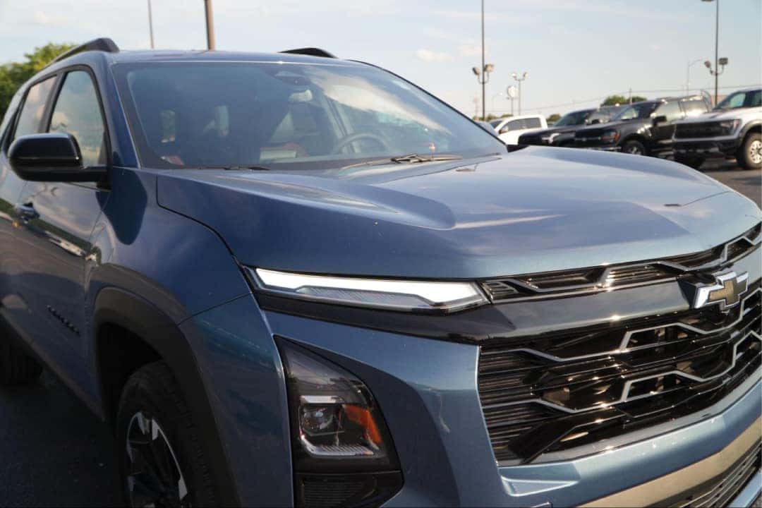 Close up view of Chevy Equinox