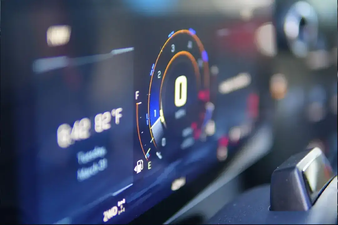 Inside car digital meter