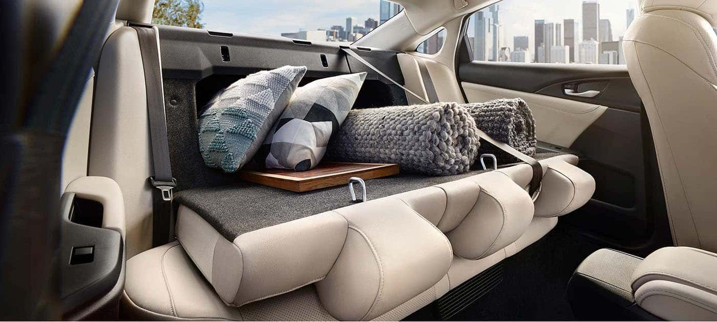 Available folding rear seats on the 2019 Honda Insight