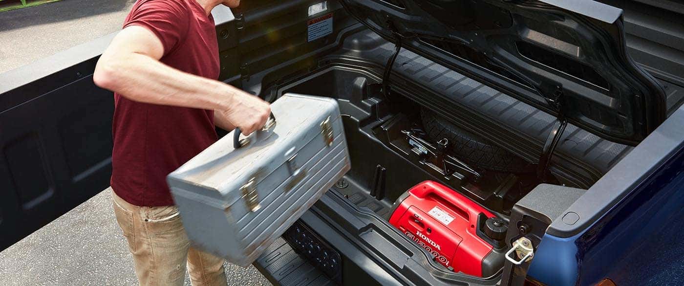 Standard in bed trunk on all 2019 Honda Ridgelines