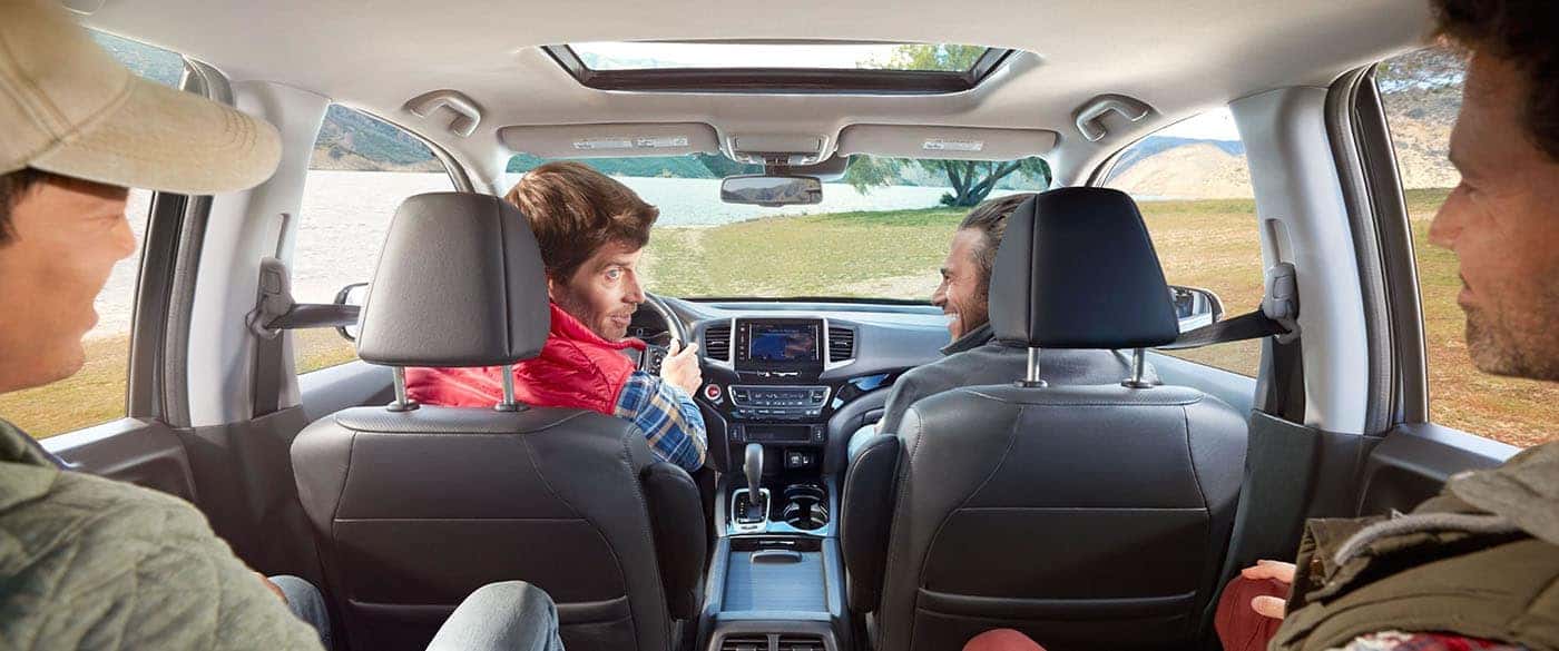 Comfortable seating for five in the 2019 Honda Ridgeline