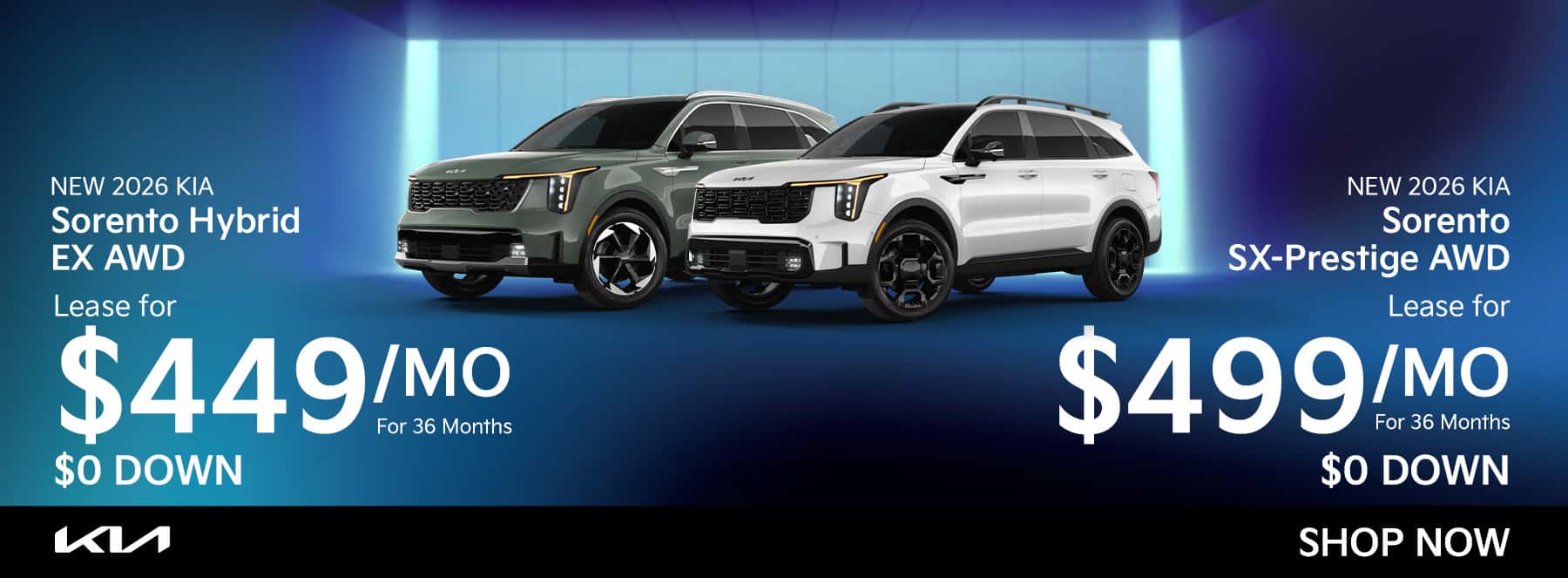 Sorento Hybrid for four forty nine a month Sorento SXP for four ninety nine a month