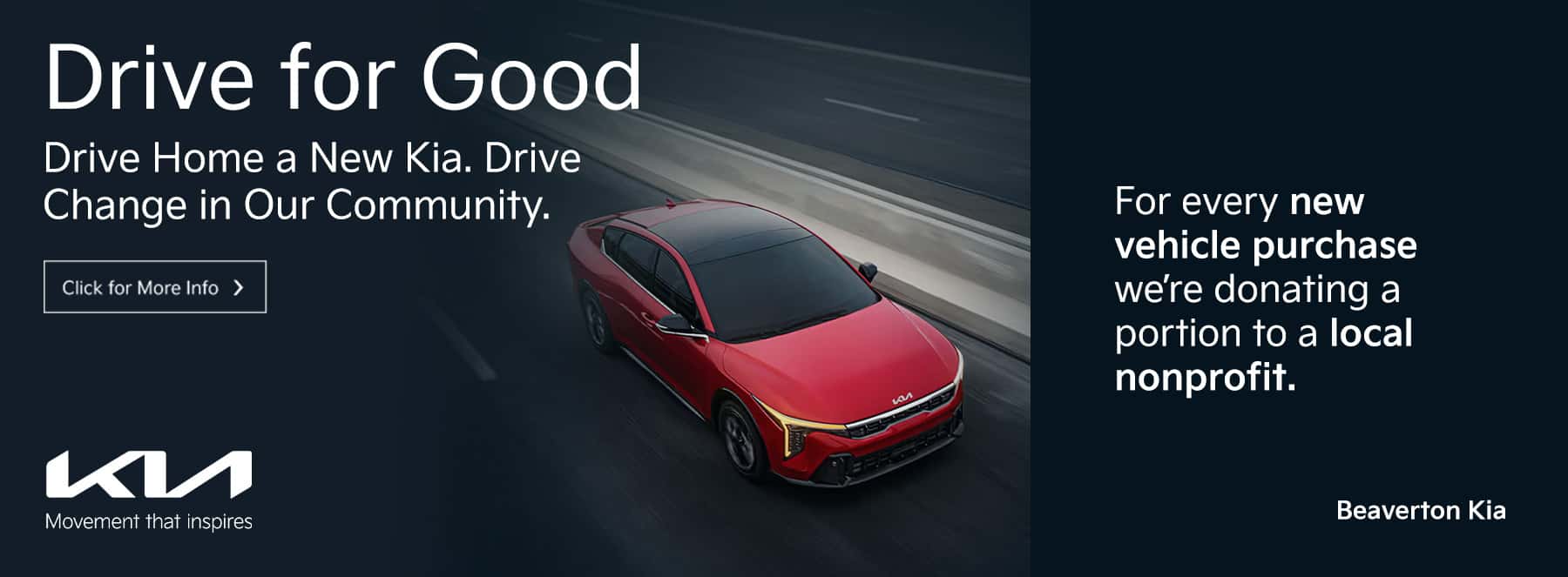 KIA Drive For Good Charity Program