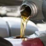 Oil pouring into car
