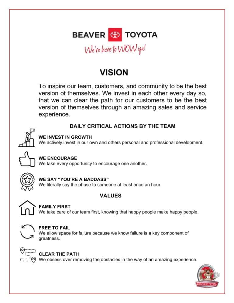 Learn More About Us | Dare to Dream | Beaver Toyota of Cumming