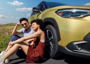 2023 Toyota Corolla Cross Couples Sitting By Vehicle