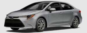 Toyota Corolla in Classic Silver Metallic