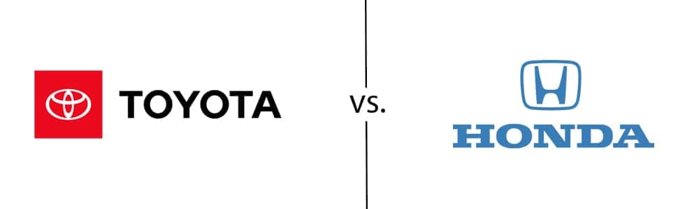 Toyota vs. Honda logos