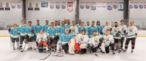 Hockey team on ice