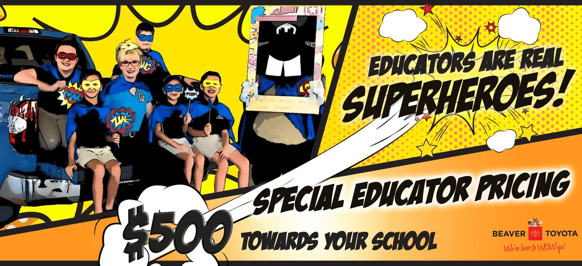 Toyota Educator Discount Comic Book Art