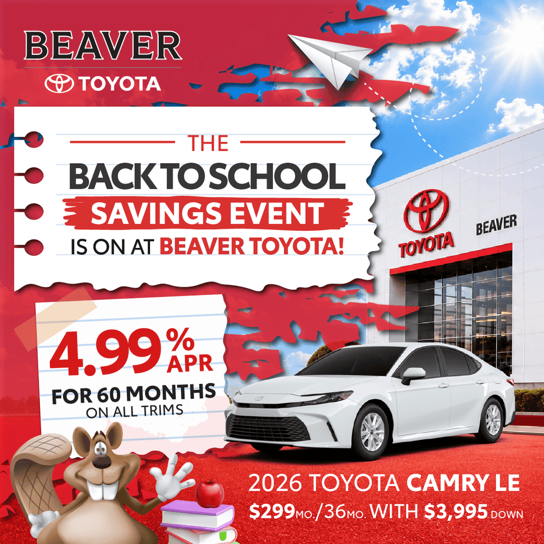 Rates as low as 4.99% on Camry