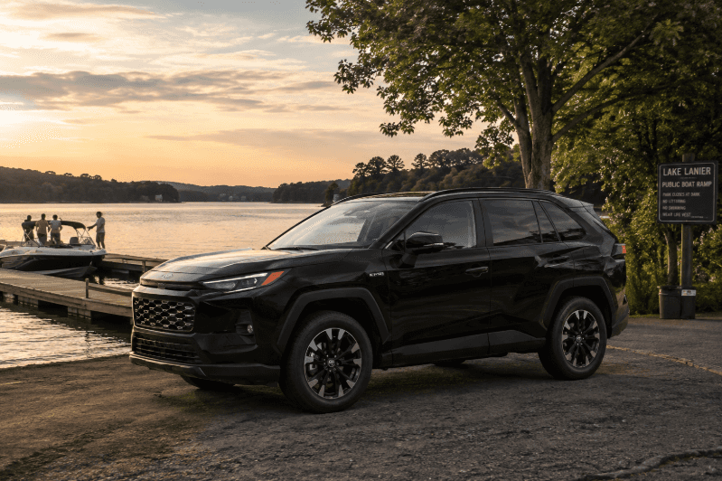 Toyota RAV4 at a Lake Lanier boat ramp