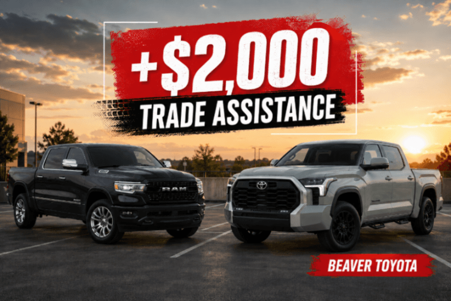 Toyota Tundra vs. Ram truck with $2,000 trade assistance at Beaver Toyota