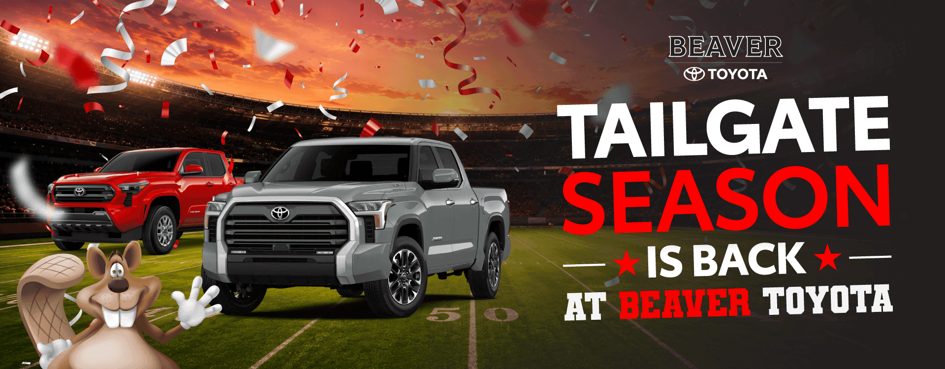 It's Tailgate Season at Beaver Toyota!
