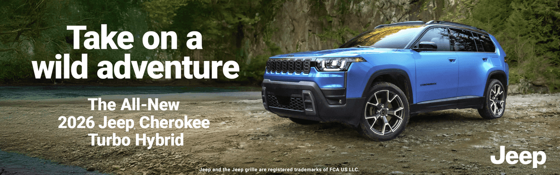 Take on a wild adventure The All-New 2026 Jeep Cherokee Turbo Hybrid