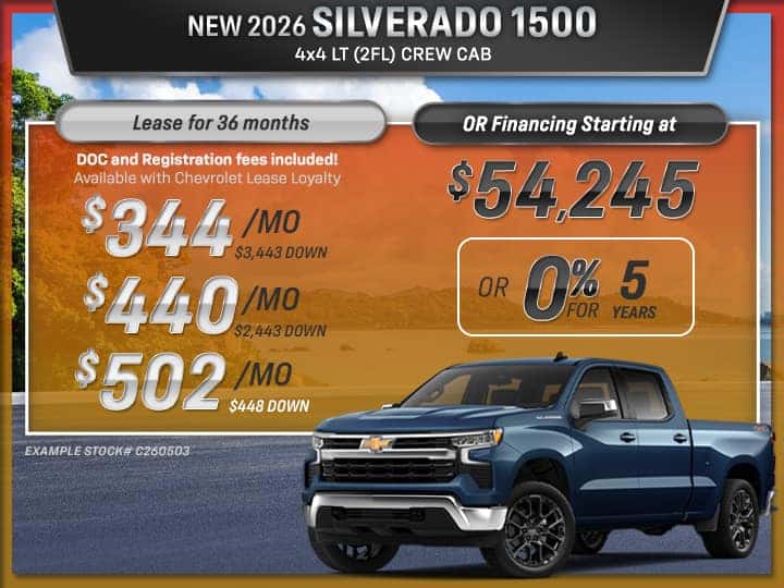 2026 Chevrolet Silverado 1500 Crew Cab LT