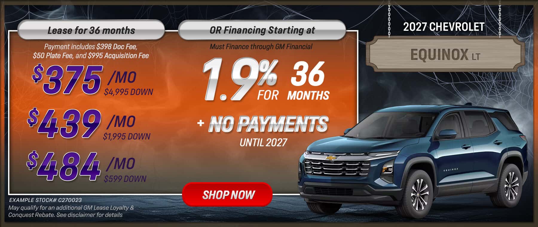 October Equinox Offer Slide