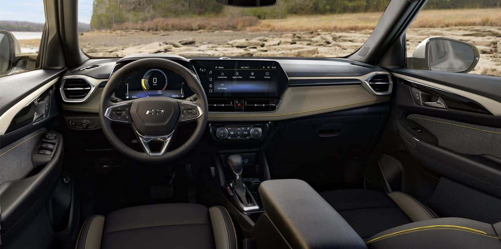 Front interior of new 2026 Chevy Trailblazer for sale near Galloway, OH