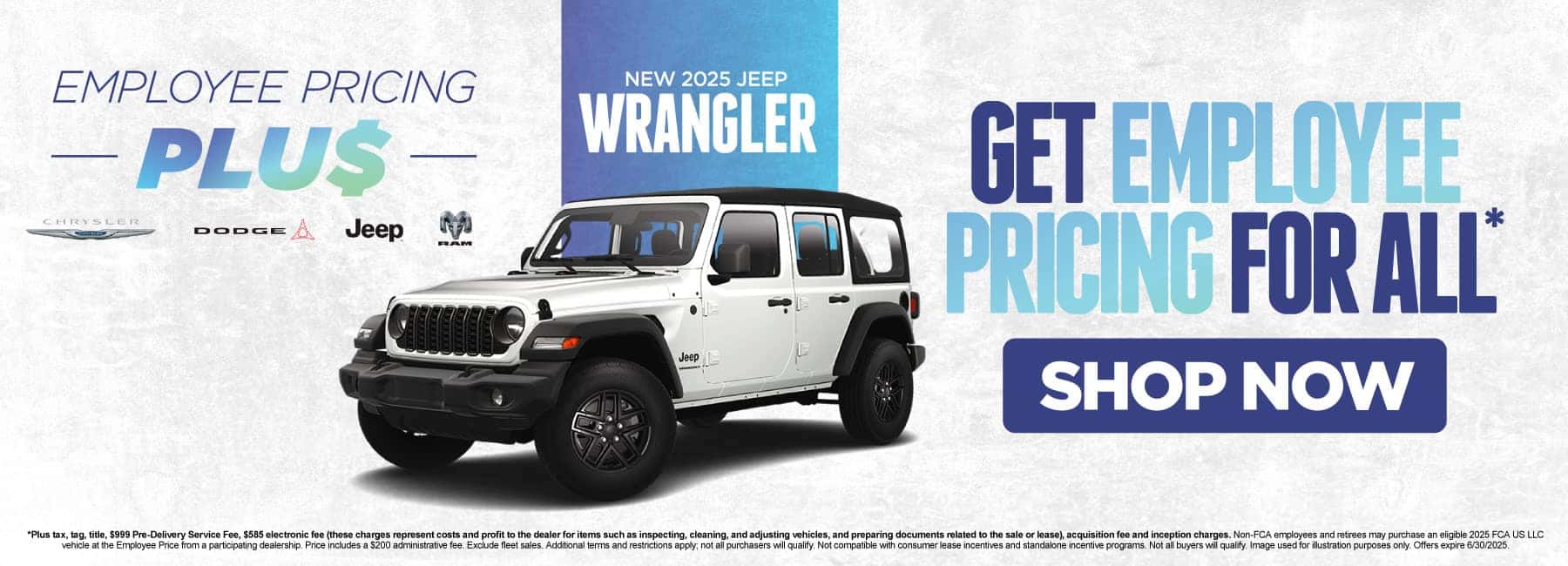 New 2025 Jeep Wrangler Get Employee Pricing for All*