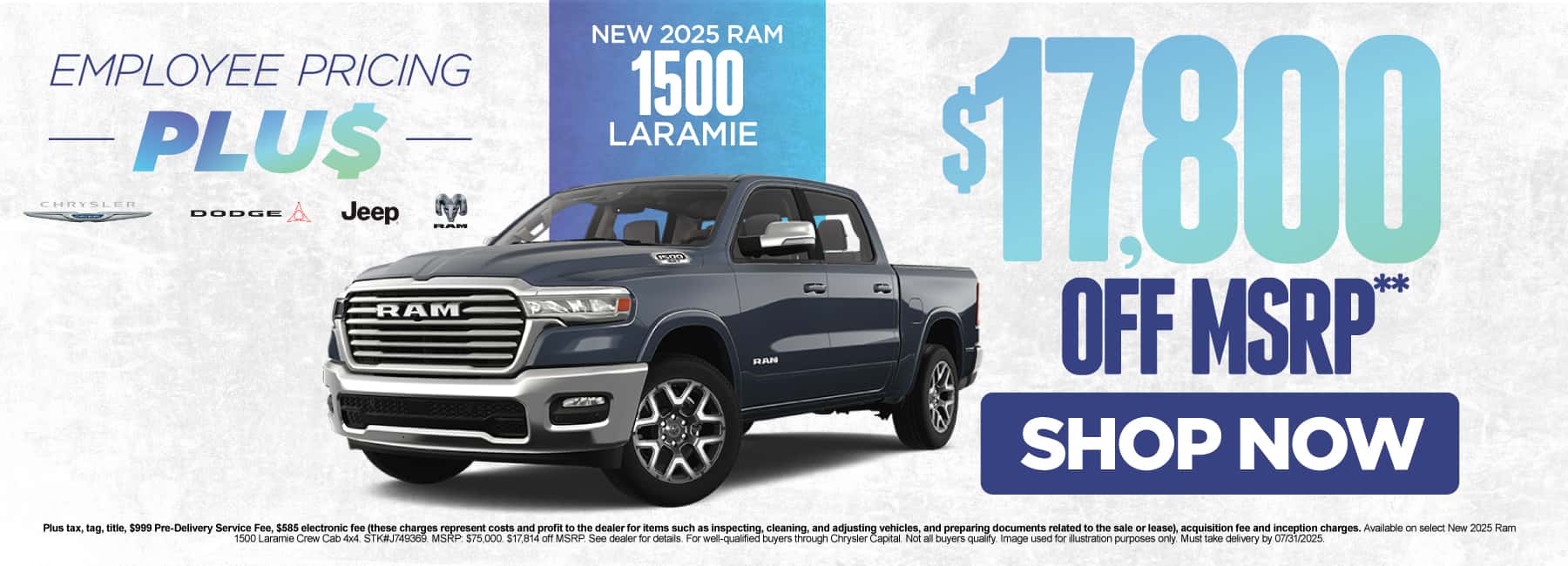 New 2025 Ram 1500 Laramie $17,800 Off MSRP*