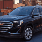 2020 GMC terrain black parked in city