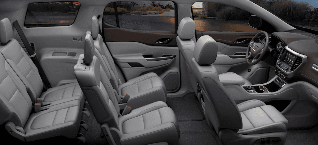 2020 Gmc Acadia Interior Features Dimensions Seating Cargo Space