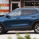 2020 Buick Encore GX parked on street in blue