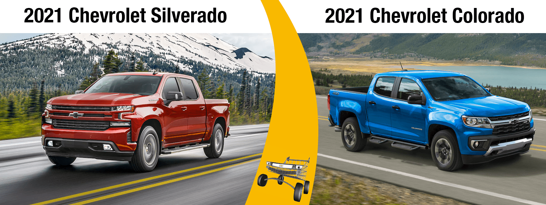 2021 Chevy Silverado vs 2021 Colorado Chicago IL | Homewood Chevy