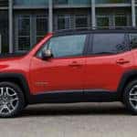 Red Jeep Renegade Side Profile
