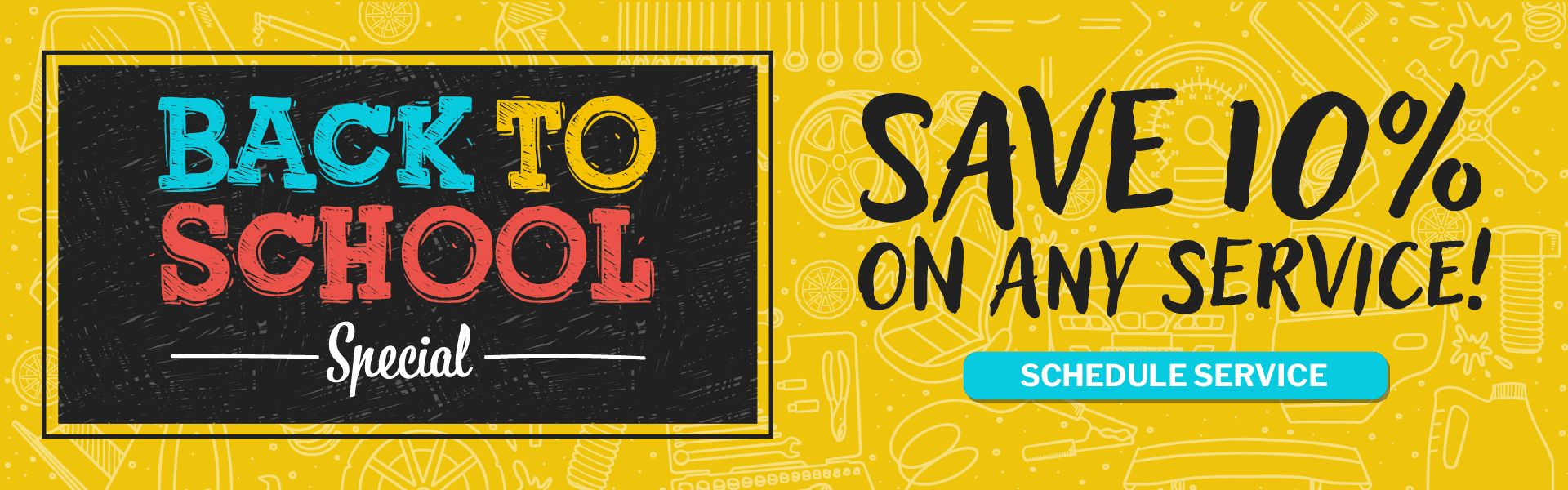 Back to school special - Save 10% on any service!