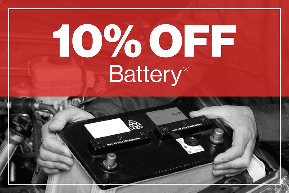 10% OFF BATTERY
