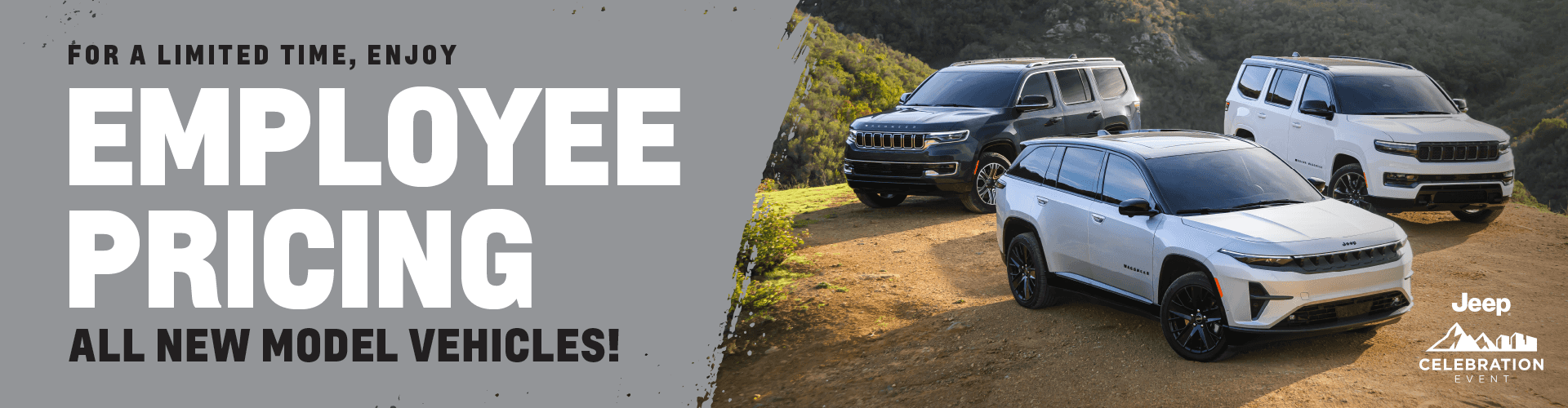 For a Limited Time, Enjoy Employee Pricing, All New Model Vehicles!