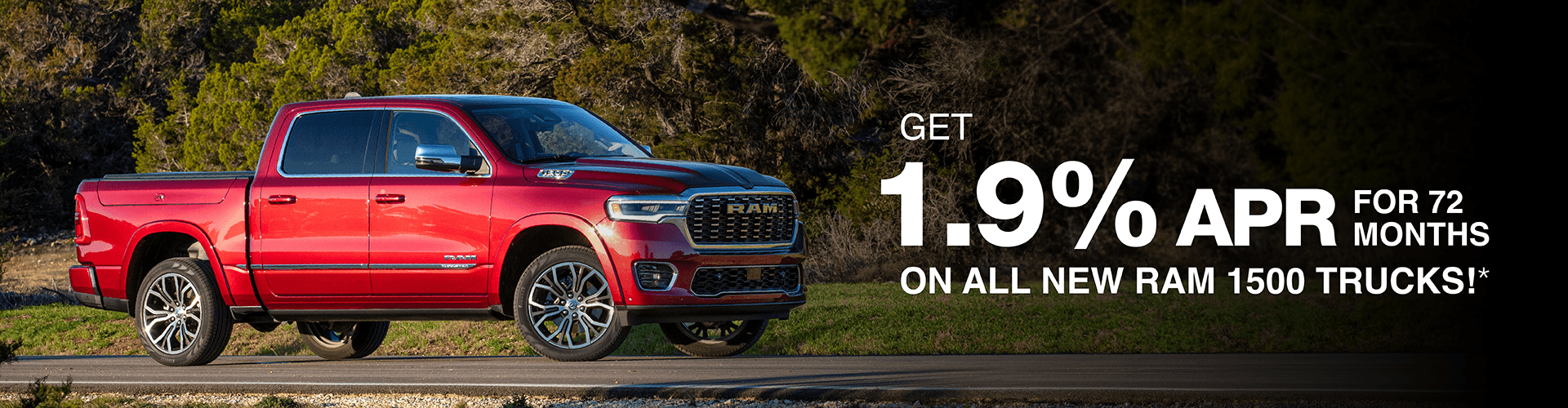 Get 1.9% for 72 Months on All New Ram 1500s