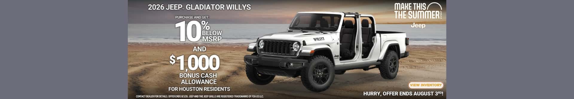 Jeep Gladiator offer